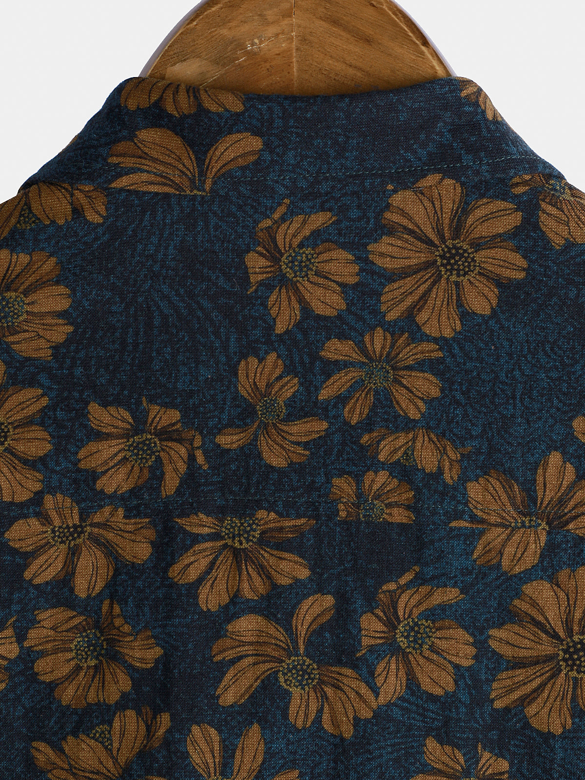 Men's Floral Print Vintage Flower Breathable Holiday Short Sleeve Shirt