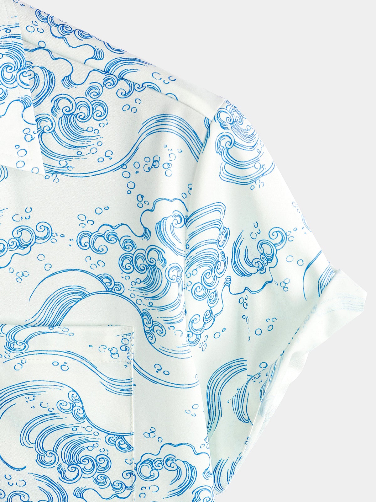 Men's Tiger Animal Print Summer Pocket Button Up Resort Summer Cool Hawaiian Short Sleeve Shirt