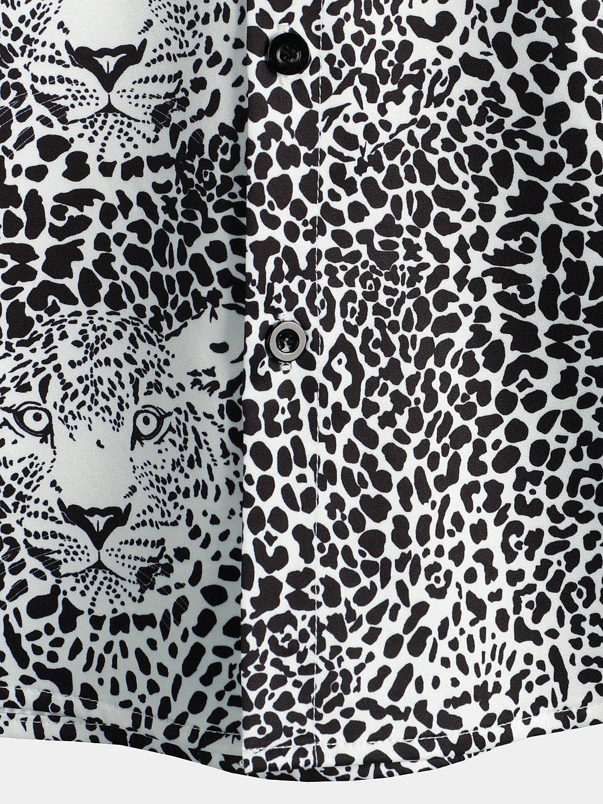 Men's Leopard Summer Pocket Short Sleeve Shirt