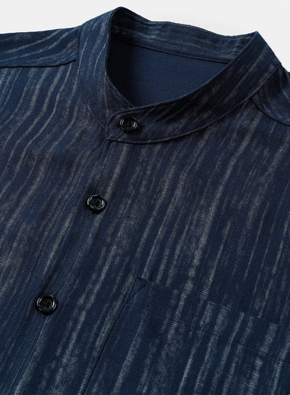 Men’s Lightweight Breathable Textured Short Sleeve Casual Shirt