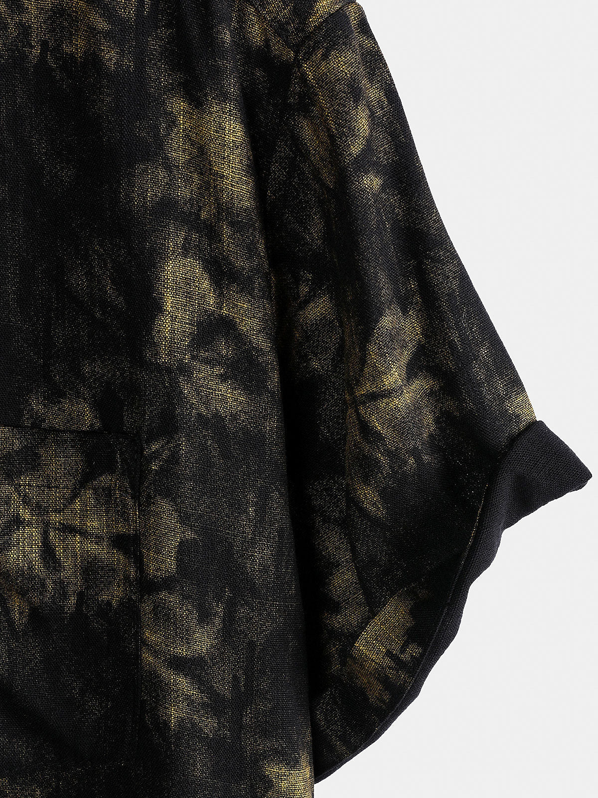 Men's Vintage Floral Black Breathable Vacation Short Sleeve Shirt