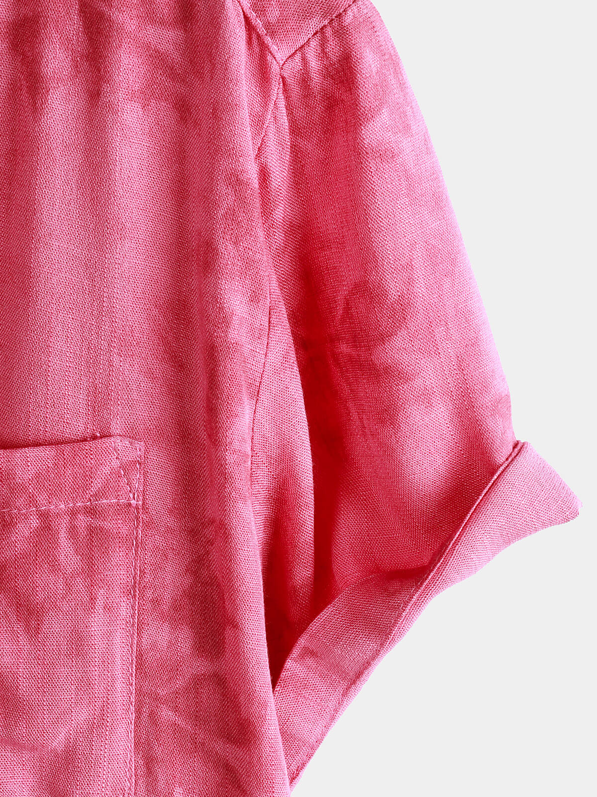 Men's Vintage Floral Pink Breathable Vacation Short Sleeve Shirt