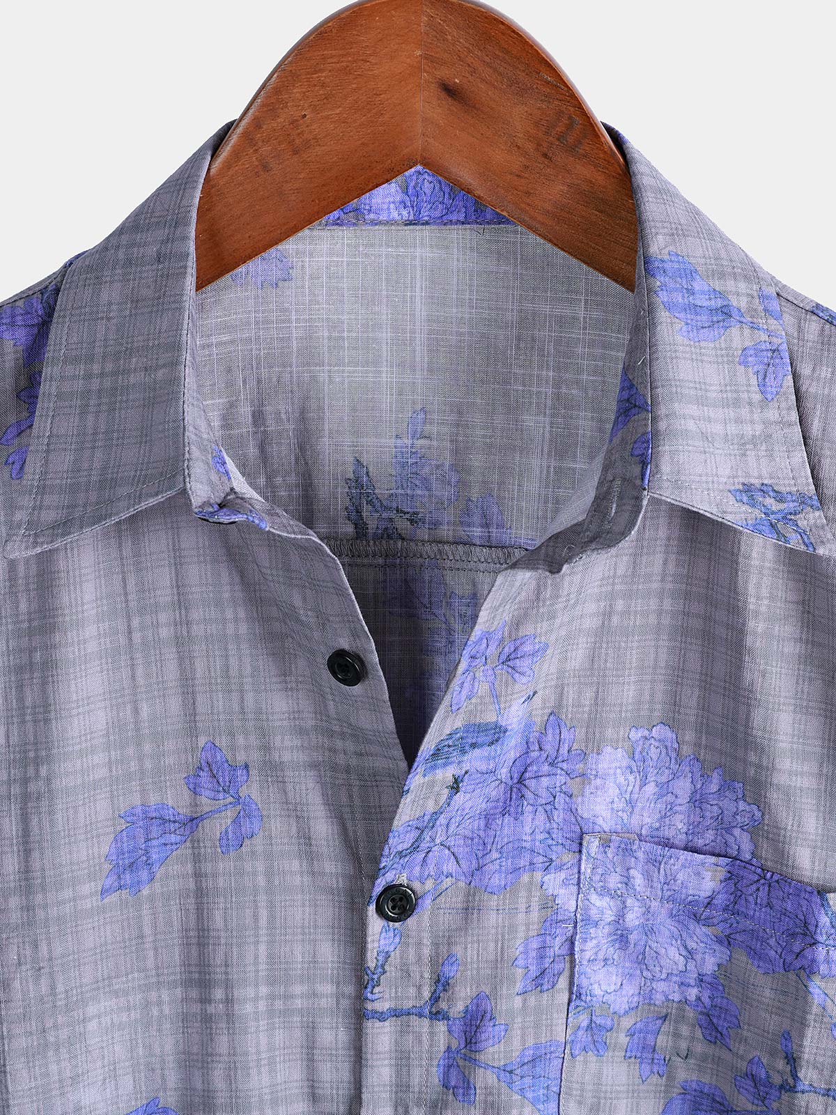 Men's Floral Print Breathable Short Sleeve Hawaiian Shirt