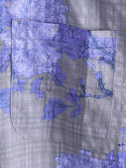 Men's Floral Print Breathable Short Sleeve Hawaiian Shirt