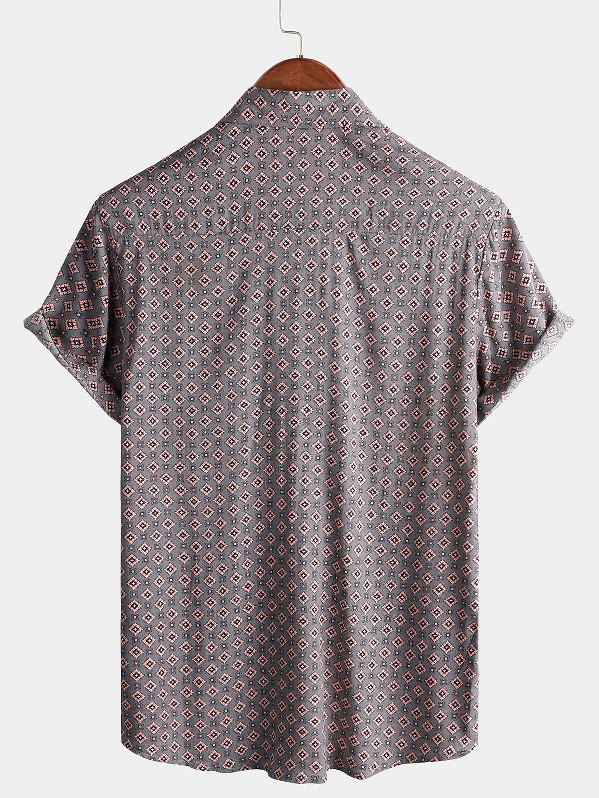 Men's Button Up Rayon Beach Short Sleeve Shirt