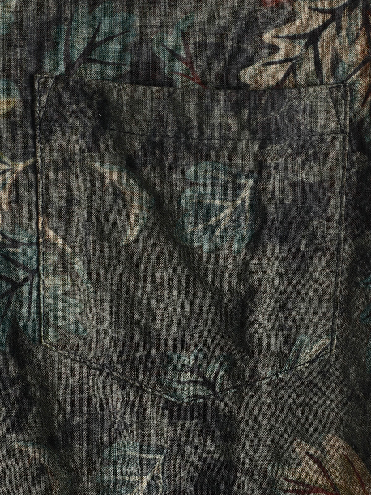 Men's Retro Leaf Short Sleeve Hawaiian Beach Shirt