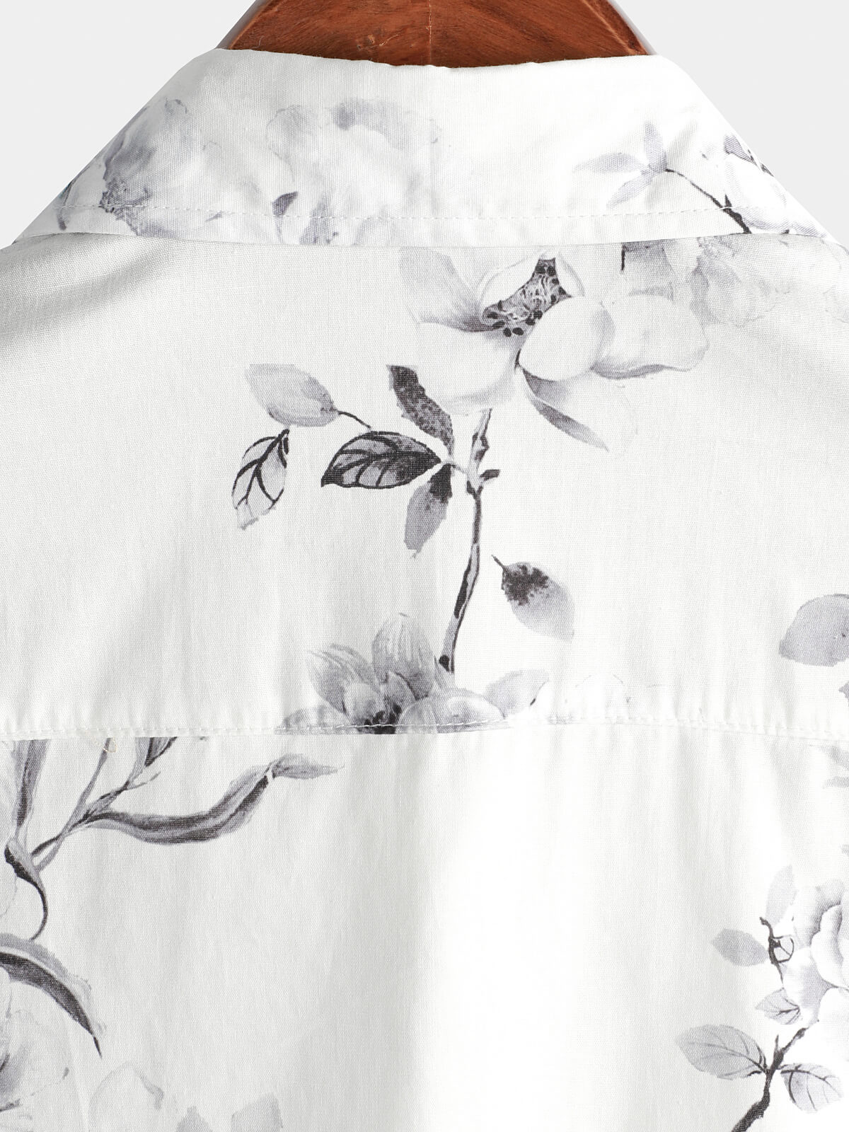 Men's Floral White Beach Hawaiian Shirt