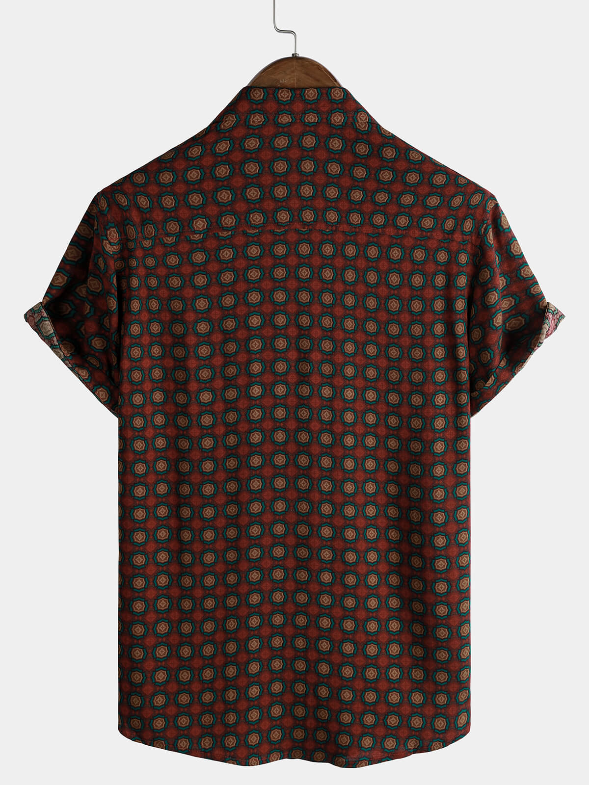 Men's Casual Vintage Summer Beach Short Sleeve Shirt