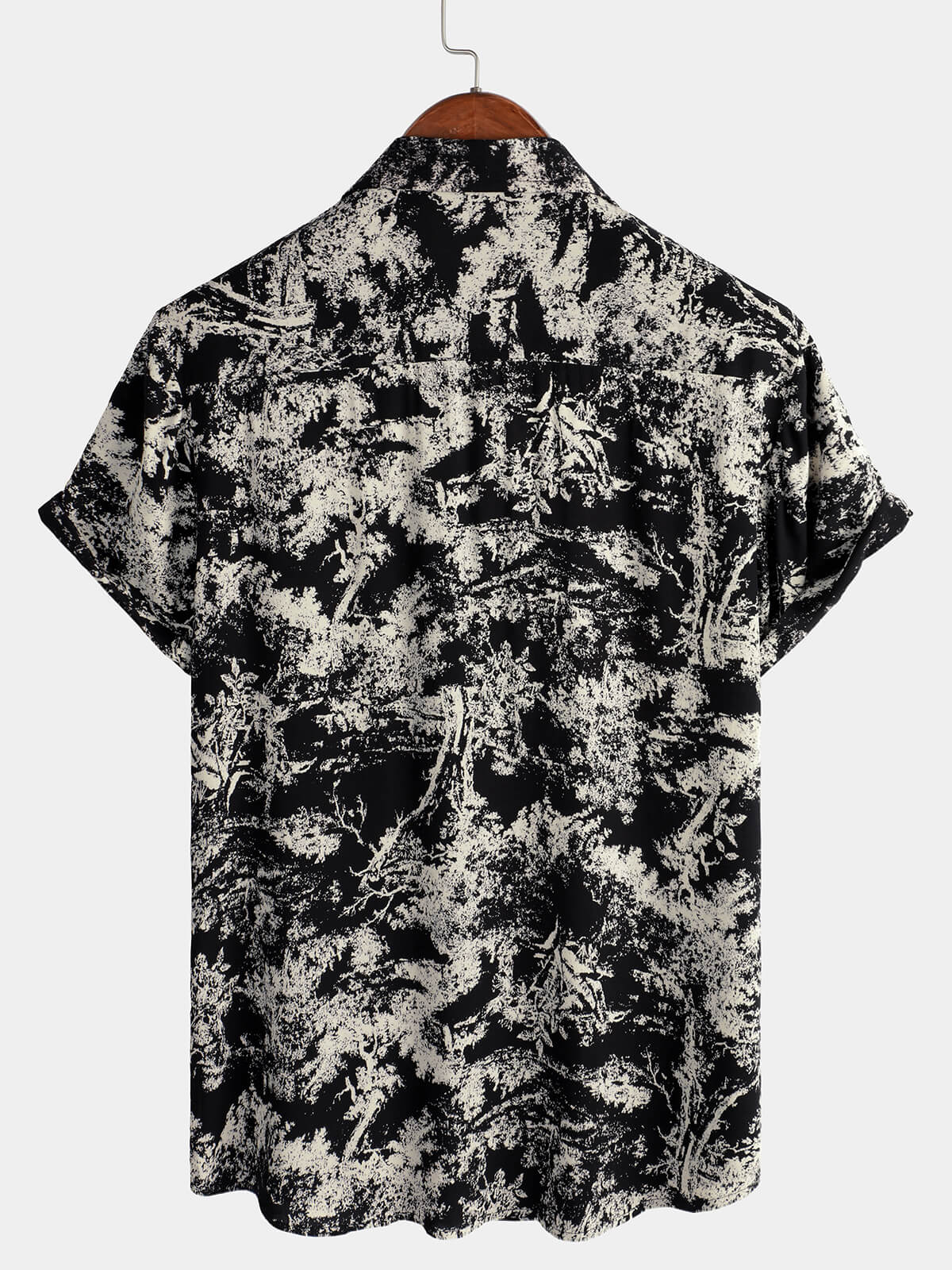 Men's Retro Casual Holiday Beach Short Sleeve Button Up Shirt