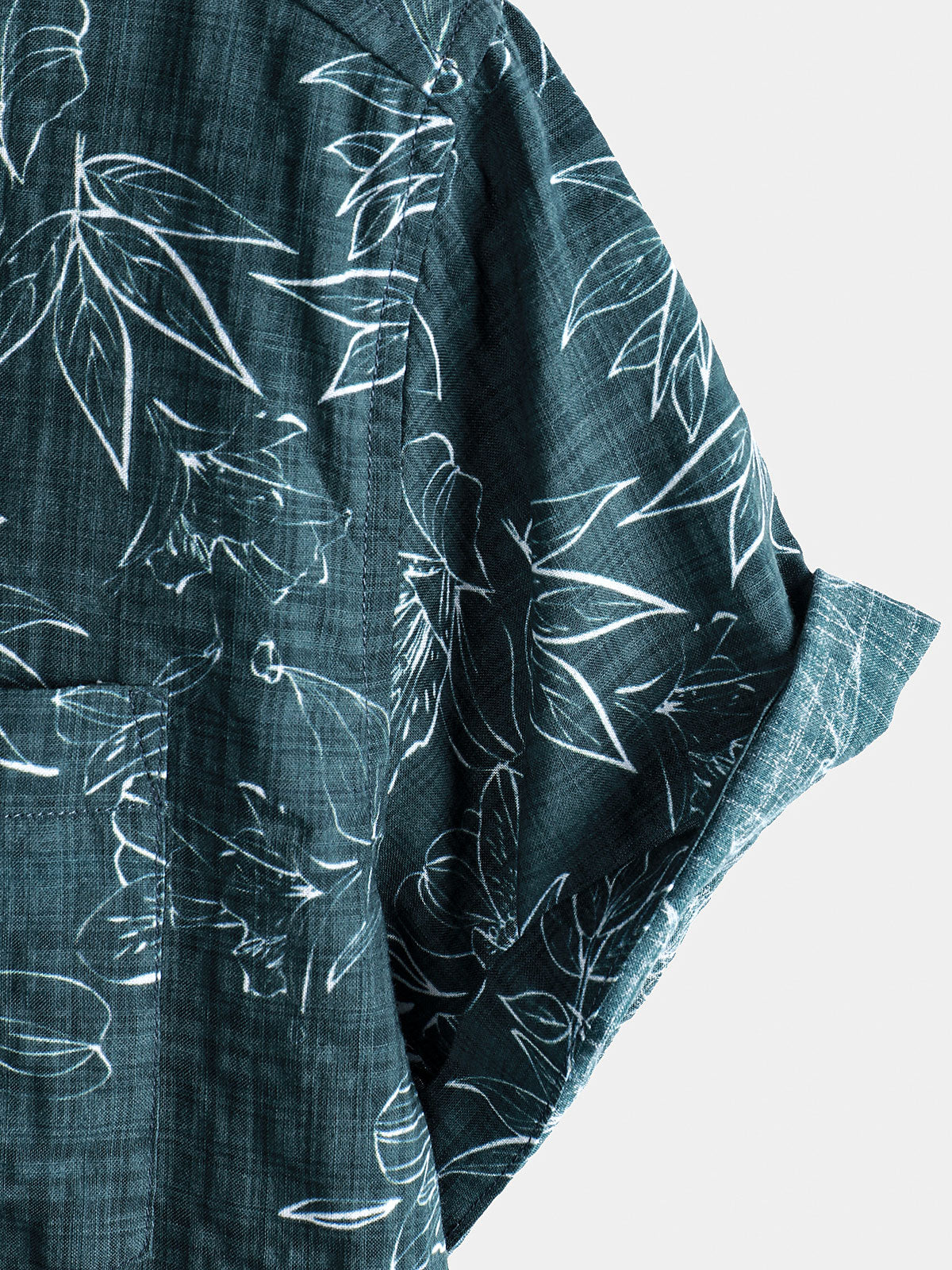 Men's Exotic Botanical Graphic Breathable Cotton Tropical Style Short Sleeve Resort Shirt