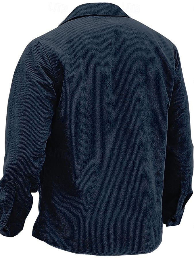 Men's Vintage Western Corduroy Shirt