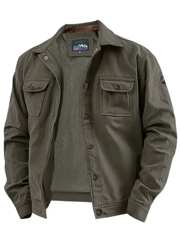 Men's Vintage Outdoor Multi-Pocket Jacket