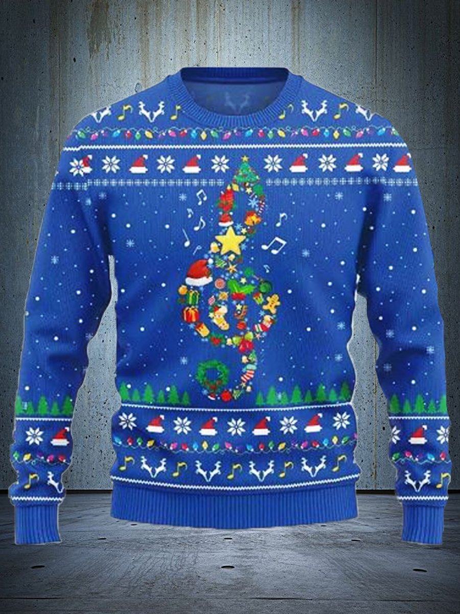 Funny Sparkling Notes Ugly Christmas Hoodie