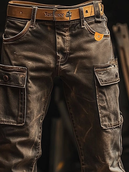 Men's Retro Outdoor Functional Overalls