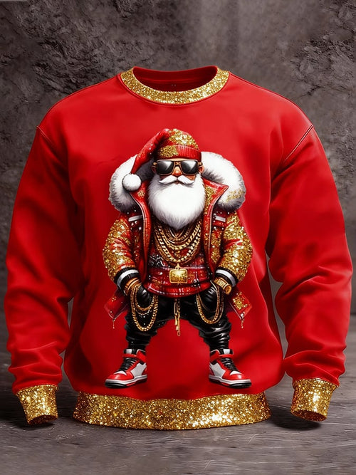 Men's Christmas Printed Pullover Sweatshirt