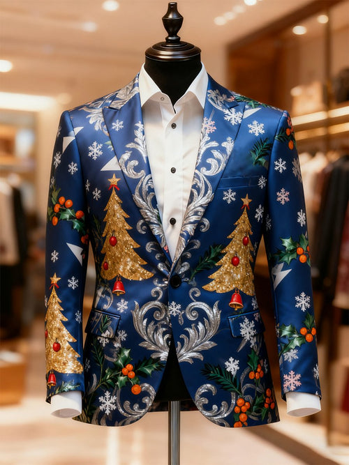 Men's Business Casual Christmas Suit Outerwear