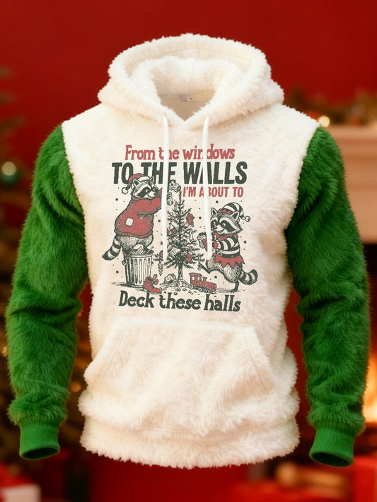 Fun Christmas Flannel Hoodie