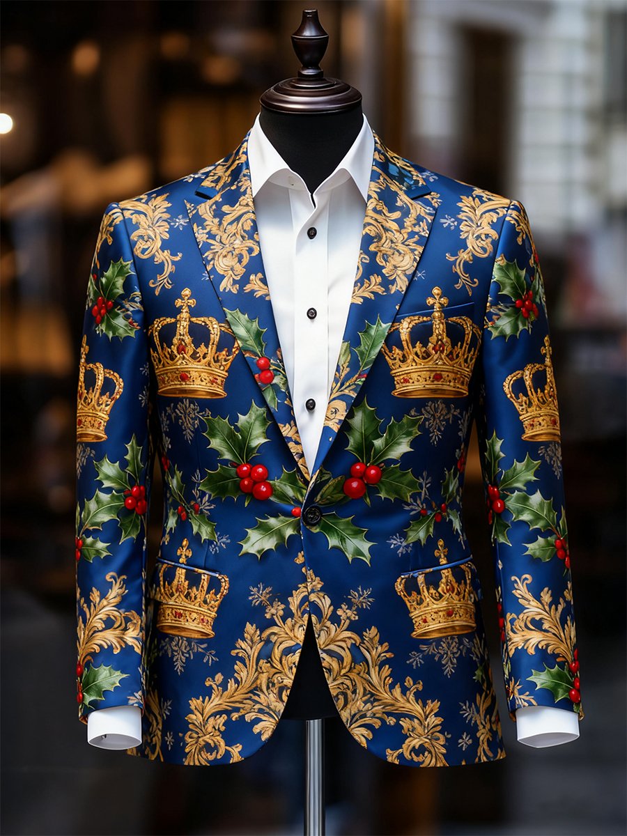 Men's Business Casual Christmas Suit Outerwear