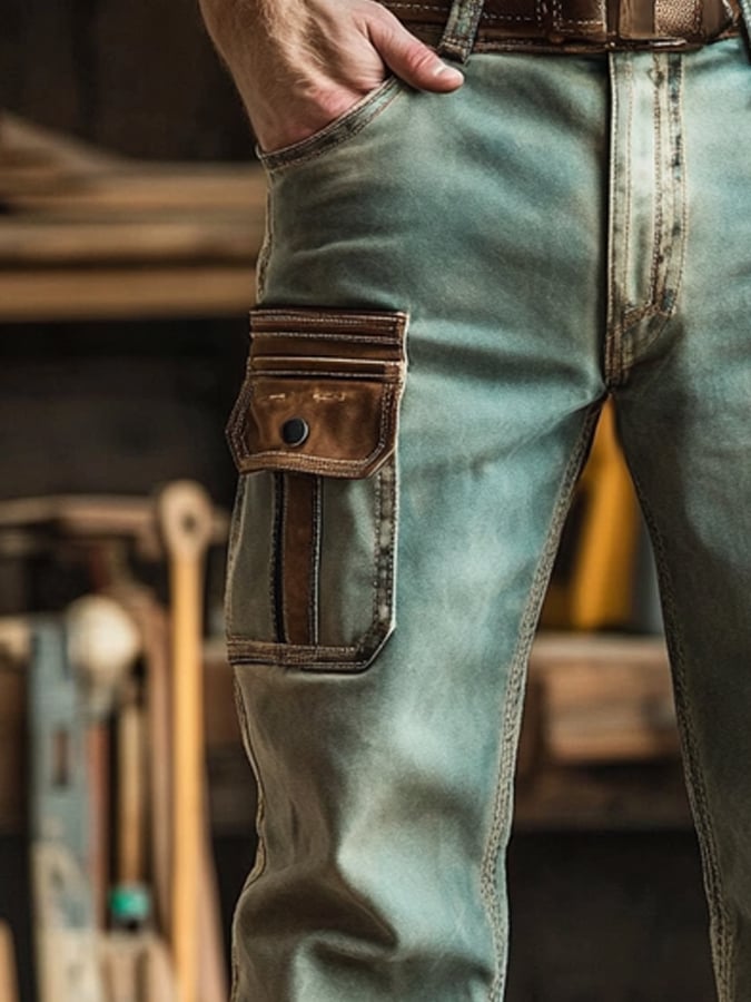 Men's Retro Outdoor Functional Overalls