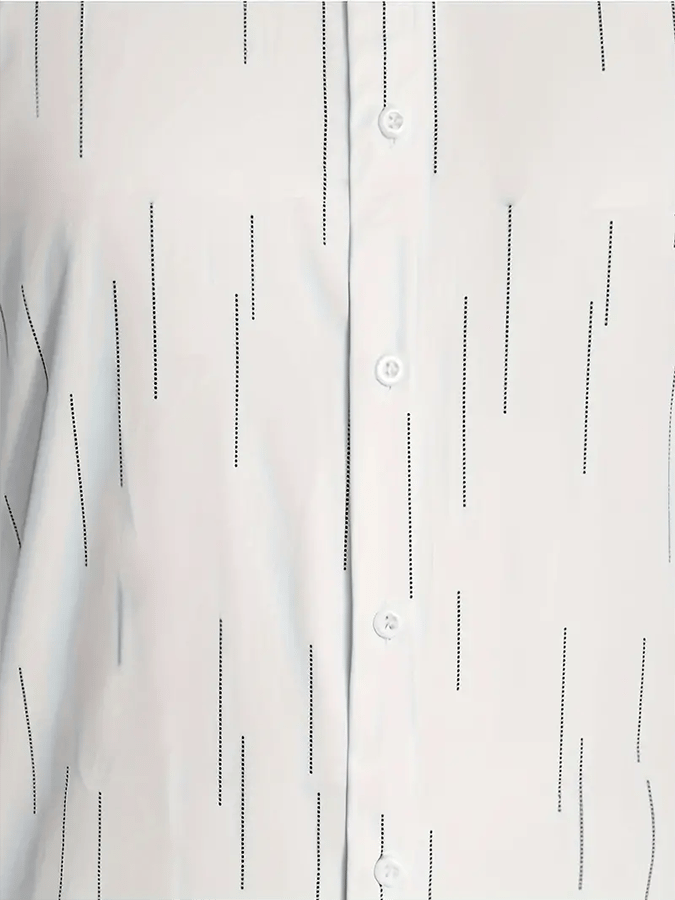 Men's Striped Design Business Casual Shirt