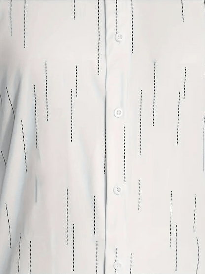 Men's Striped Design Business Casual Shirt