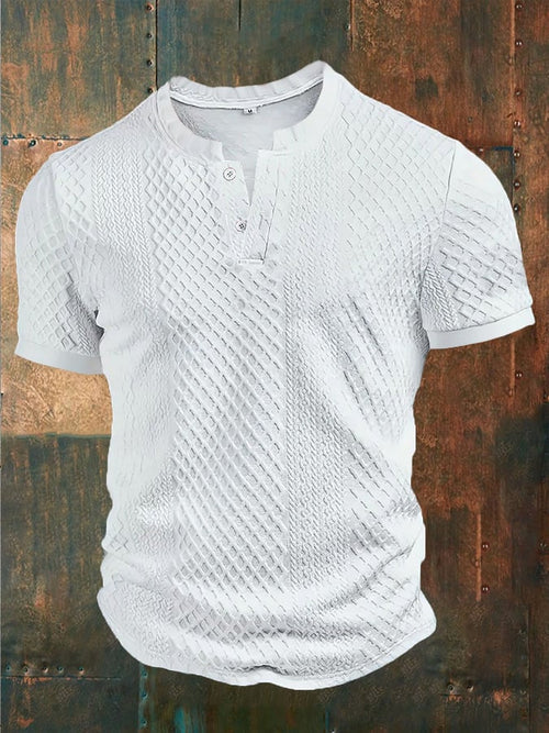 Men's Western jacquard button-down sweatshirt