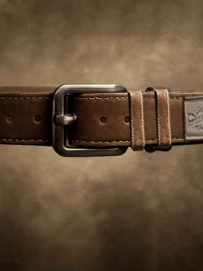 Men's Vintage Outdoor Distressed Leather Belt