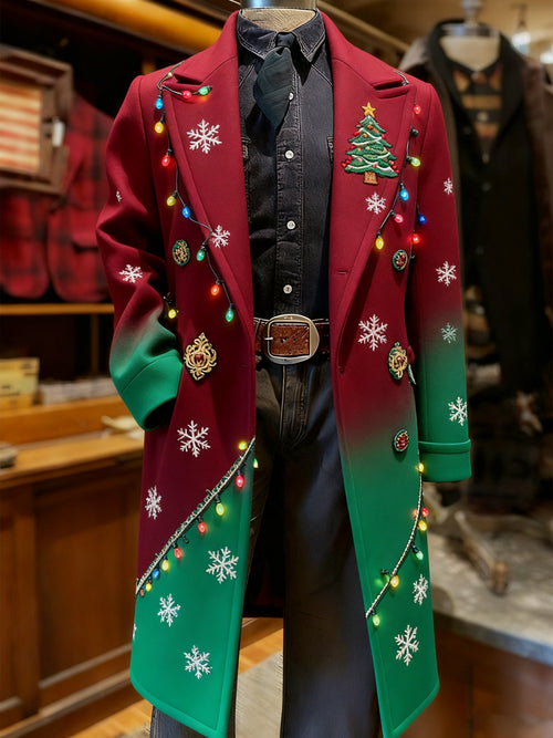 Men's Vintage Christmas Party Casual Jacket