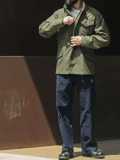 Men's Stylish Multi-Pocket Design Zipper Casual Jacket