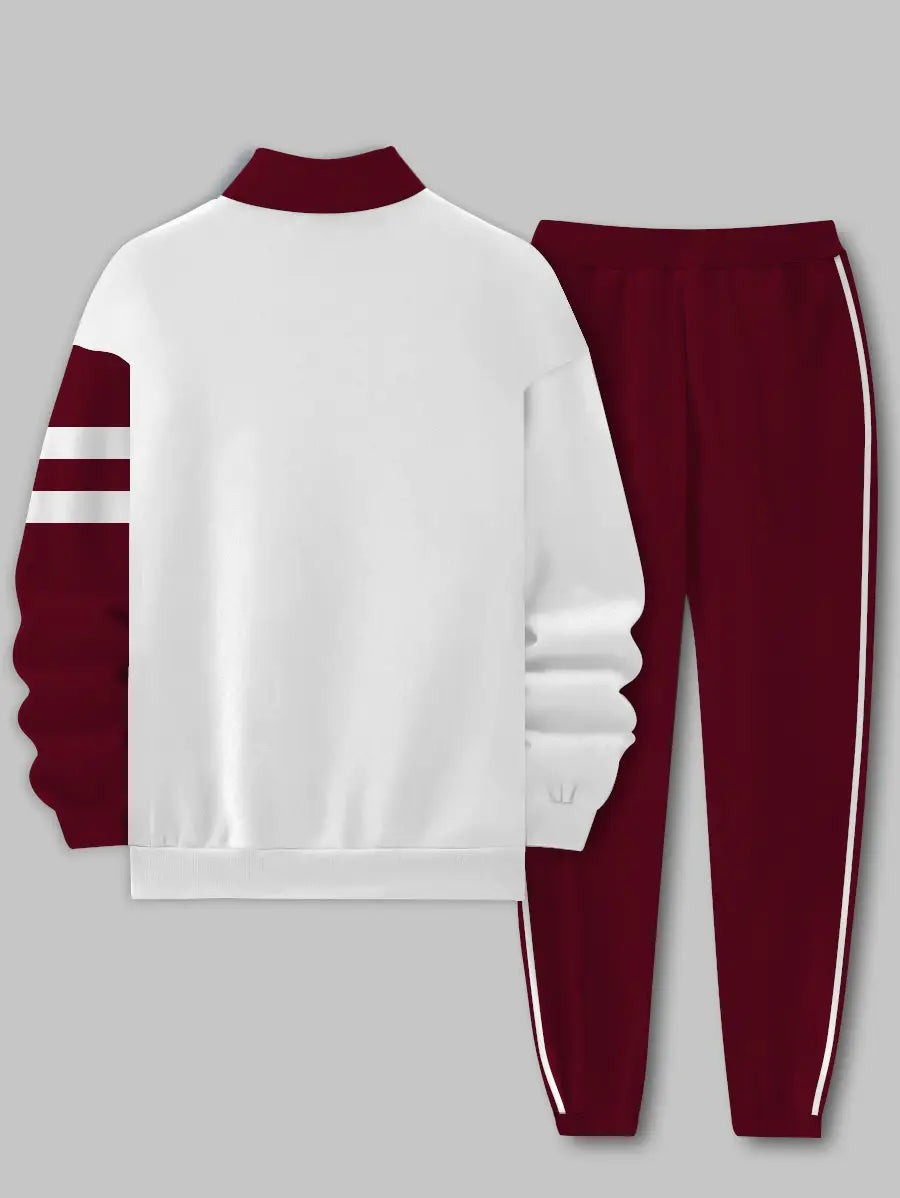 Relaxed Zipper Long Sleeve Two Piece Set