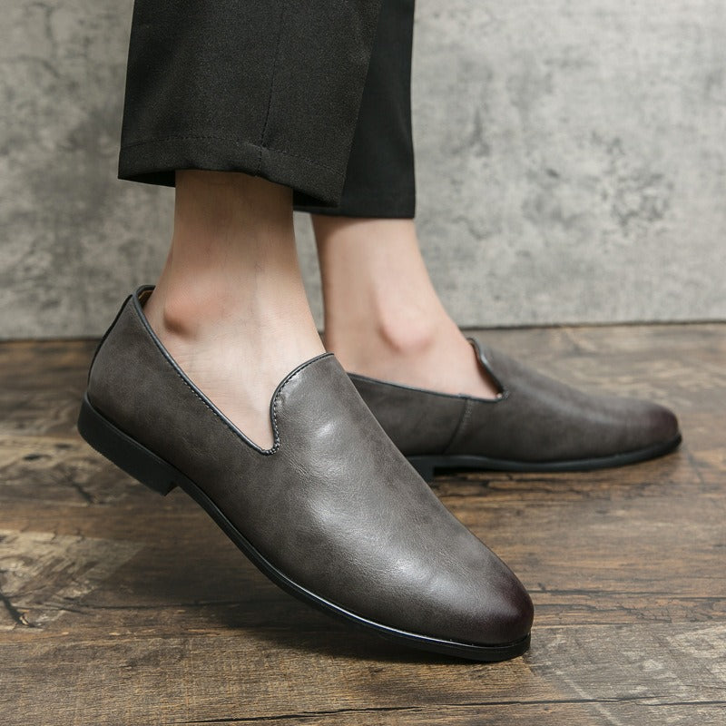 Men PU Solid Color Fashion Business Casual Party Daily Loafers