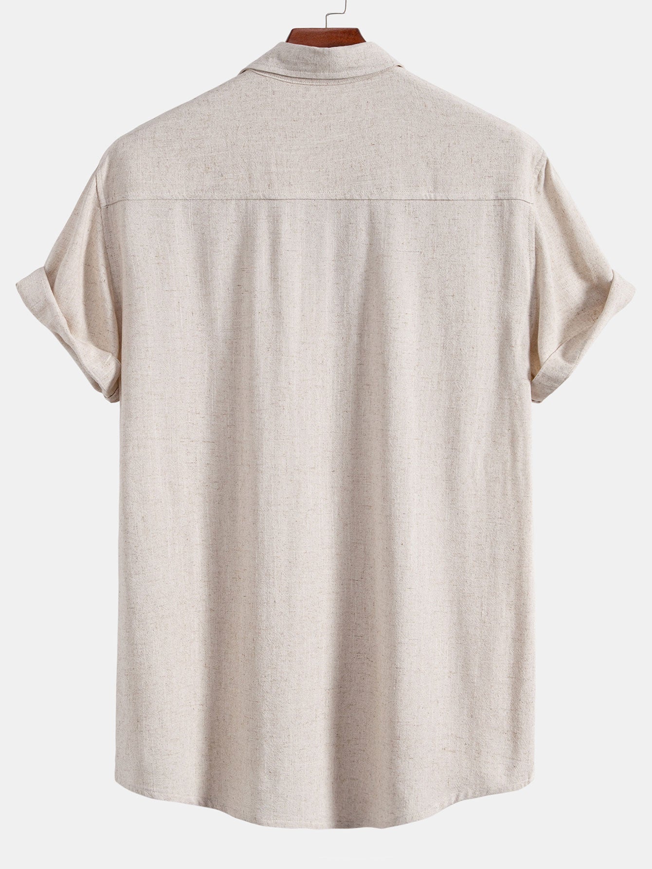 Linen Rayon Blend Pocket Utility Shirt