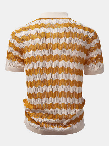 Wave Crochet Shirt