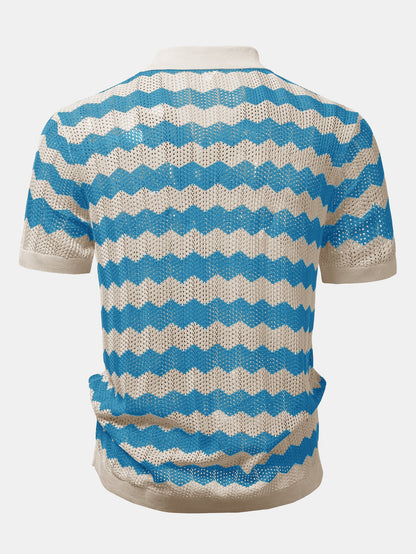 Wave Crochet Shirt