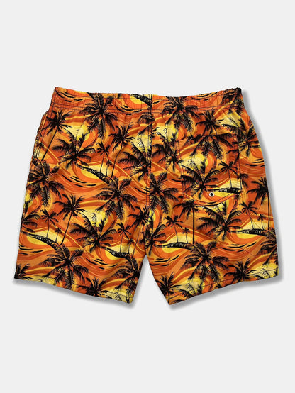 Palm Tree Print Swim Shorts