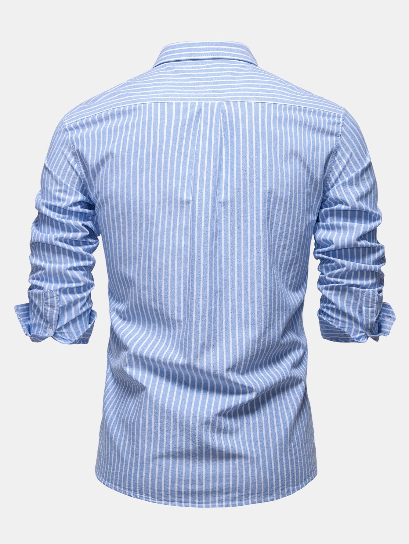 Cowboy Embroidery Cotton Stripe Shirt