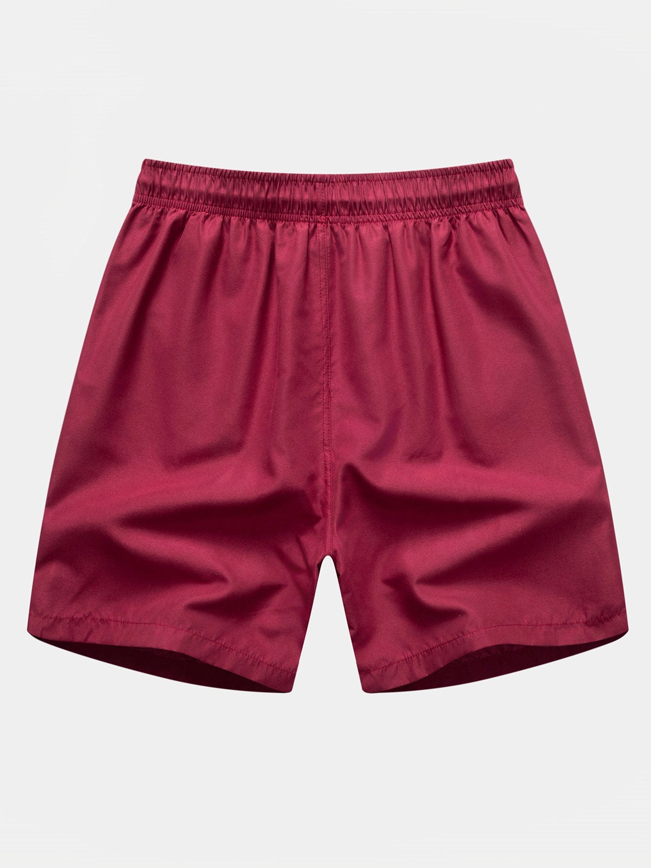Solid Drawstring Swim Shorts