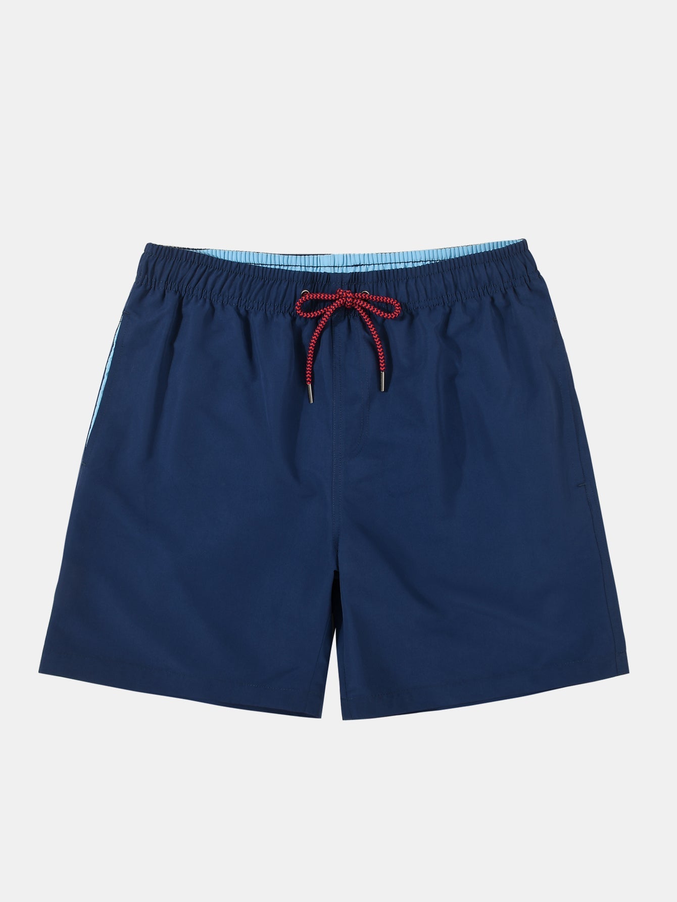 3 Pieces Contrast Waistband Swim Shorts