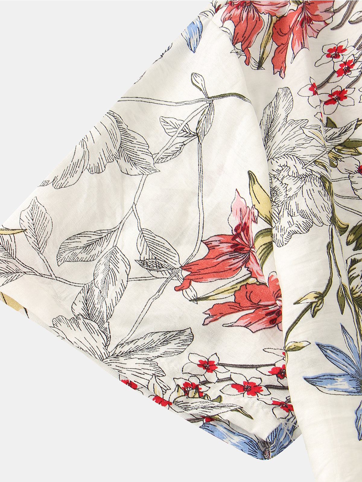 Men's Summer Floral Vintage Hawaiian Short Sleeve Shirt