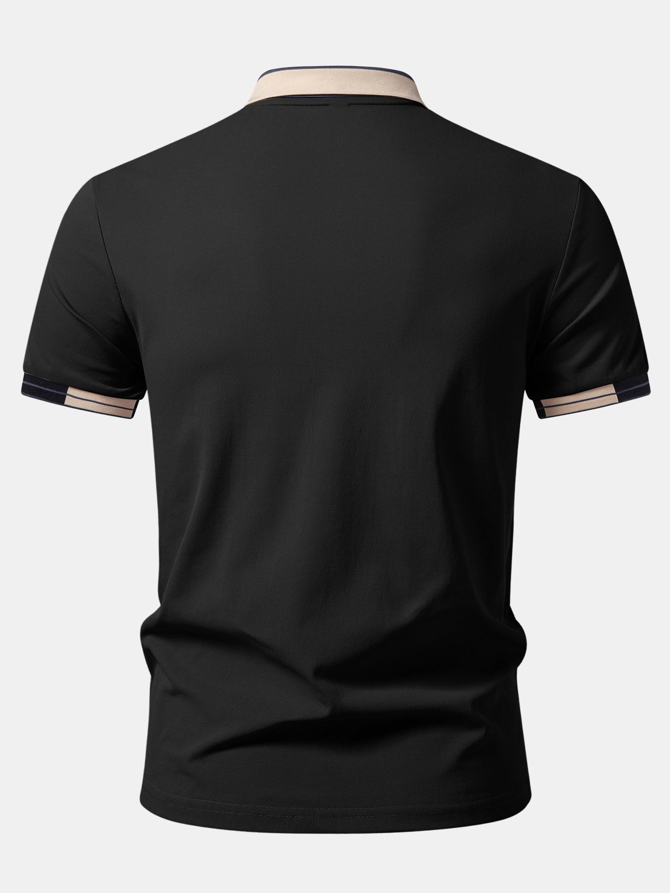 Milano Print Contrast Trim Polo