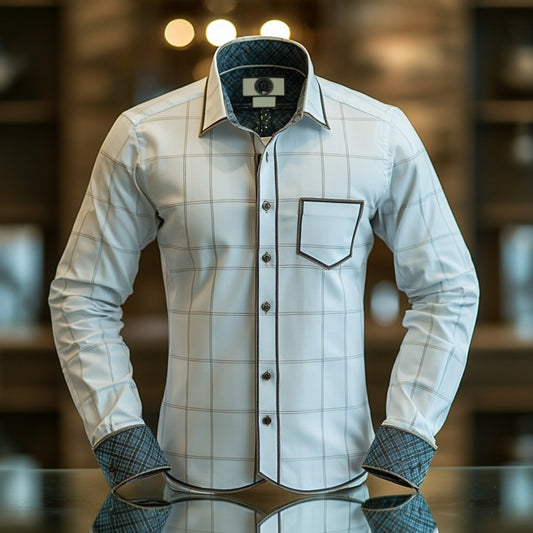 Vip business casual luxury versatile men's fashion suit long-sleeved shirt