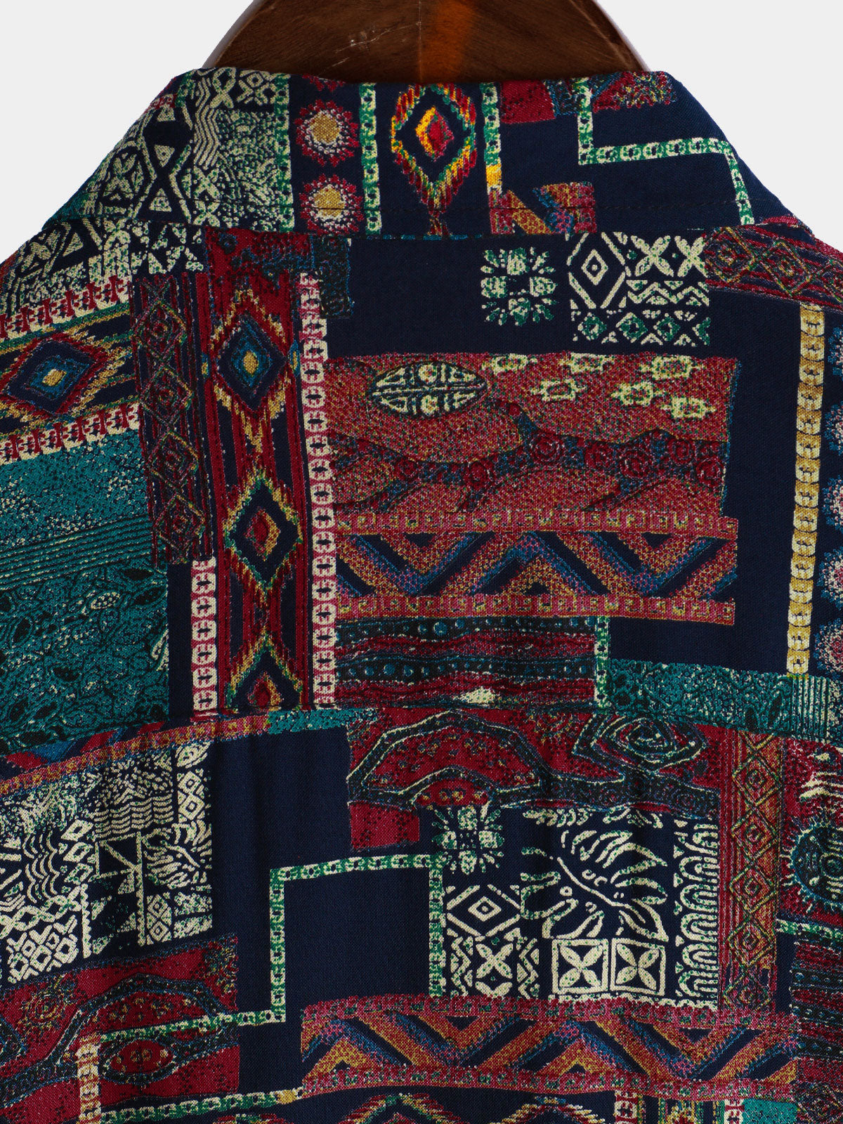 Men's Retro Holiday Breathable Ethnic Hawaiian Short Sleeve Shirt
