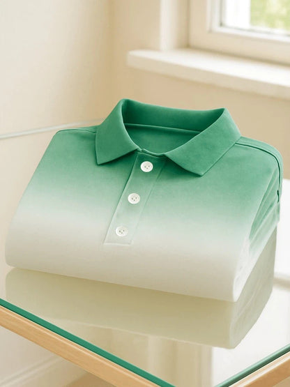 Men's Business Casual Printed Polo Shirt