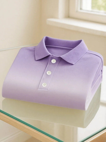 Men's Business Casual Printed Polo Shirt