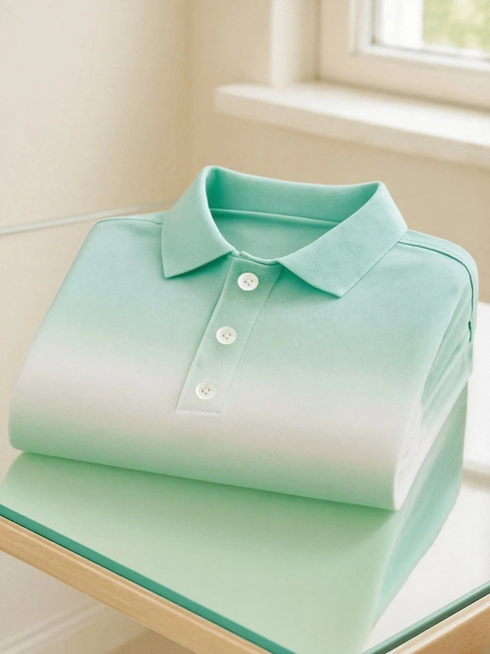Men's Business Casual Printed Polo Shirt