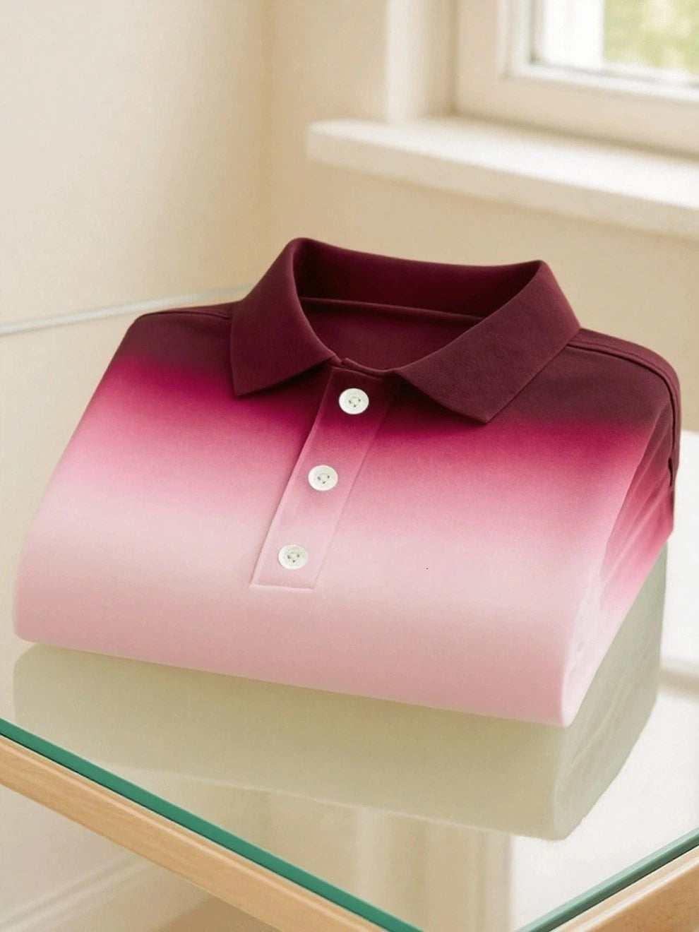 Men's Business Casual Printed Polo Shirt
