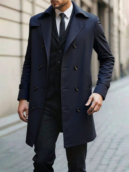 Men's Light Luxury Business Pocket Windbreaker