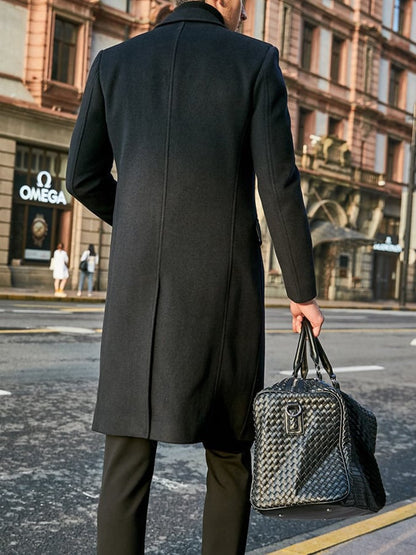 Men'S Commuter Button Design Coat