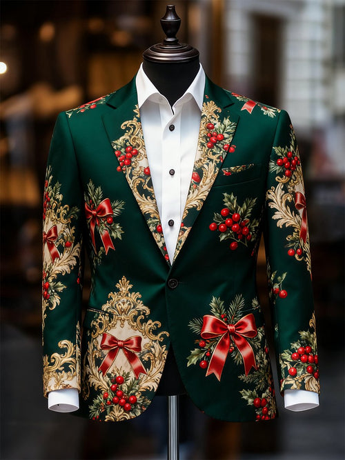 Men's Business Casual Christmas Suit Outerwear
