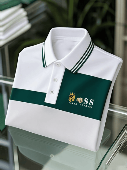 Men's Business Casual Printed Polo Shirt